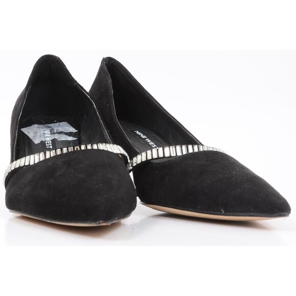 Nine West Rhinestone Strap Pointy Toe Kitten Heel Pumps Formal Party Women's 6M - Picture 5 of 9